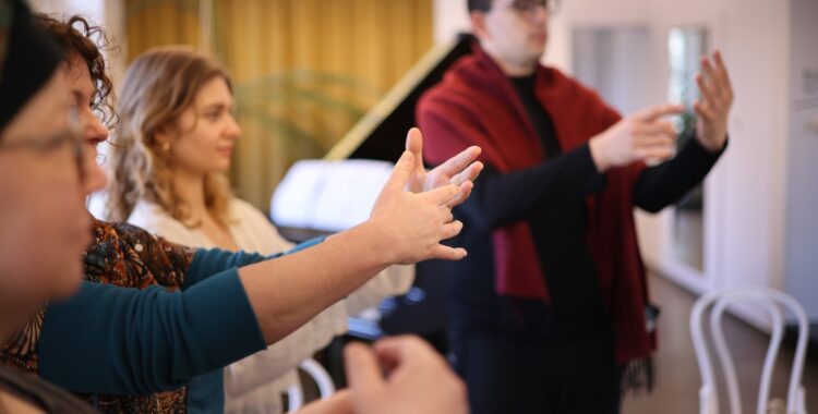 uczestnicy warsztatów śpiewu